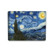 DECORARTS - Starry Night, Vincent Van Gogh Art Reproduction. Giclee Canvas Prints Wall Art for Home Decor. 20x16"