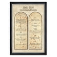 thumbnail image 1 of DECORARTS - The Ten Commandments Wall Decor (Catholic Church version). Giclee Print on Acid Free Cotton Canvas Matching with Solid Wood Black Silver Frame, Total Framed Size: W 27.25" x H 39.25", 1 of 3