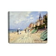 thumbnail image 1 of DECORARTS - The Beach at Trouville, Claude Monet Art Reproduction. Giclee Canvas Prints Wall Art for Home Decor 24x20", 1 of 1