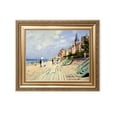 thumbnail image 1 of DECORARTS - The Beach at Trouville, Claude Monet Art Reproduction. Giclee Print& Museum Quality Framed Art for Wall Decor.Framed size: 26x22", 1 of 6