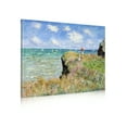 thumbnail image 1 of DECORARTS - The Cliff Walk At Pourville, Claude Monet Art Reproduction. Giclee Canvas Prints Wall Art for Home Decor 20x16", 1 of 7