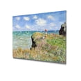thumbnail image 1 of DECORARTS - The Cliff Walk At Pourville, Claude Monet Art Reproduction. Giclee Canvas Prints Wall Art for Home Decor 24x20", 1 of 7
