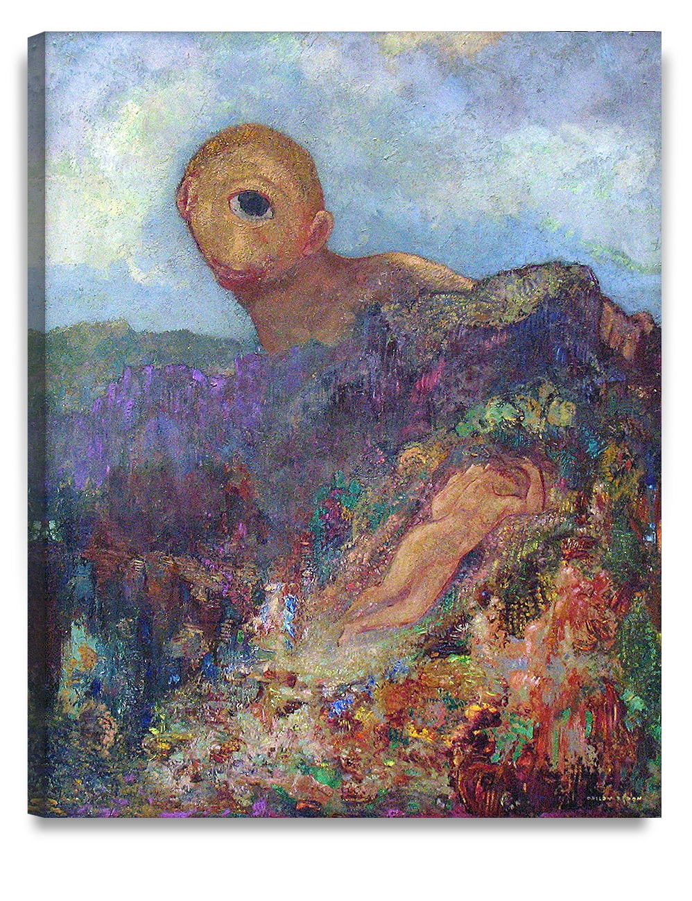 DECORARTS The Cyclops (1914) by Odilon Redon Art Reproduction. Giclee  Prints Acid Free Cotton Canvas Wall Art for Home Decor W 32