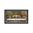 thumbnail image 1 of DECORARTS - The Last Supper by Leonardo Da Vinci Giclee Reproducation, Giclee Prints Acid Free Cotton Canvas with Matching Balck Silver Solid Wooden Frame. Total Framed Size: 33" W x 19" H, 1 of 6