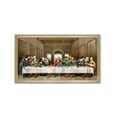 thumbnail image 1 of DECORARTS - The Last Supper by Leonardo da Vinci. Oil Painting Reproduction, Giclee Print on Canvas. Ready to Hang Framed Wall Art for Home and Office Decor. Total Size w/ Frame: 32.5x18.5", 1 of 7