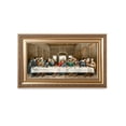 thumbnail image 1 of DecorArts The Last Supper Framed Canvas Wall Art, Gold Frame, 30x18 in, 1 of 7