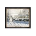 thumbnail image 1 of DECORARTS - The Magpie by Claude Monet, Giclee Print on Acid Free Canvas with Matching Solid Wood Frame, Framed Artwork for Wall Decor. Total Size with Frame: 33 x 27", 1 of 6