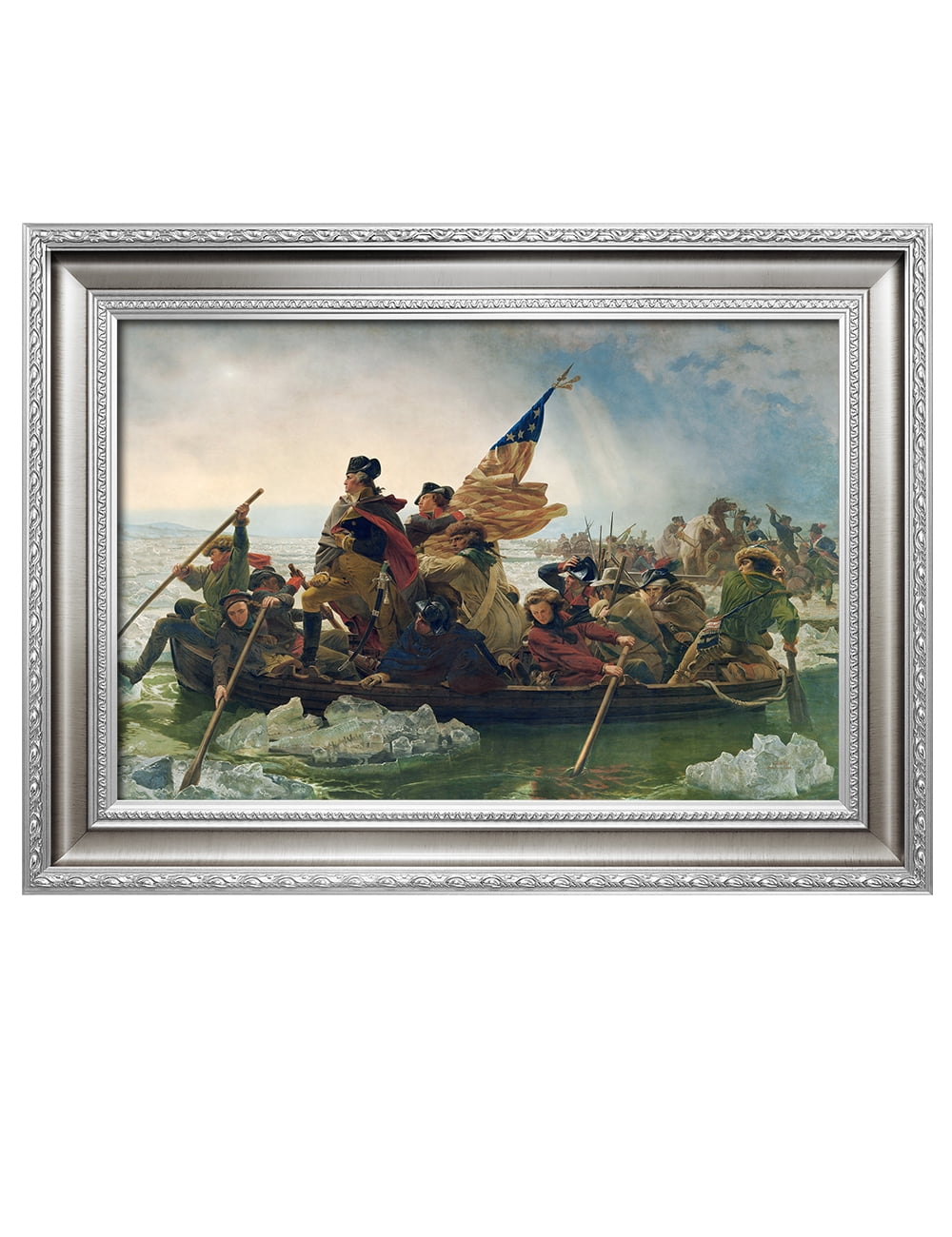 DECORARTS - Washington Crossing the Delaware by Emanuel Leutze, Framed ...