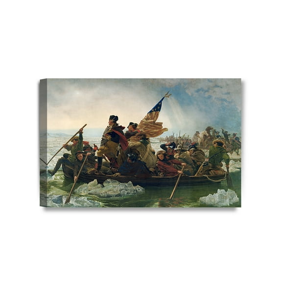 DECORARTS - Washington Crossing the Delaware, Emanuel Leutze Art Reproduction, Giclee Print for Home Wall Decor. 16x24"