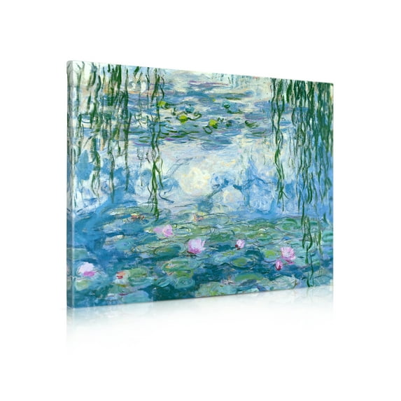 DECORARTS - Water Lilies 1916-1919, Claude Monet Classic Art. Giclee Print Canvas Art for Wall Decor 30x24"