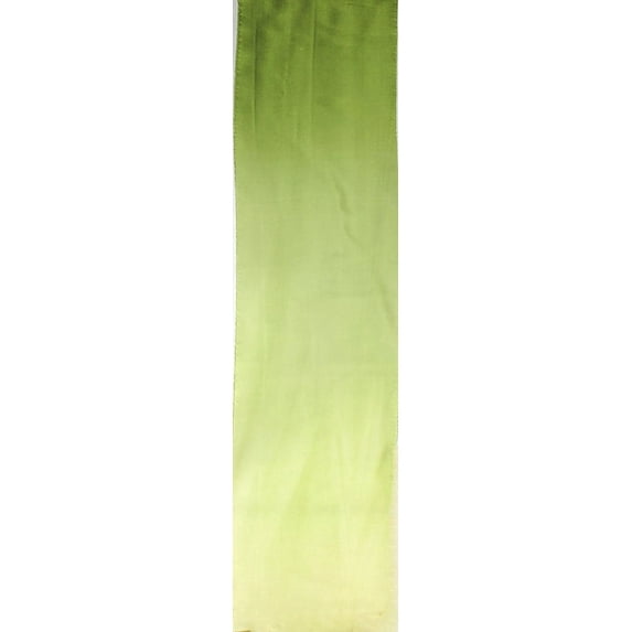 DECORATIVE SILK INC. 100% PURE SILK CHARMEUSE FABRIC 45" DRESSMAKING SEWING 11COLOR OMBRE BY THE YARD (1CEDUR GREEN/MINT))