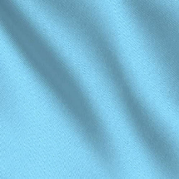 DECORATIVE SILK INC. CHARMEUSE SATIN POLYESTER SOLID FABRIC 60" WIDE BY THE YARD ( BABY BLUE )