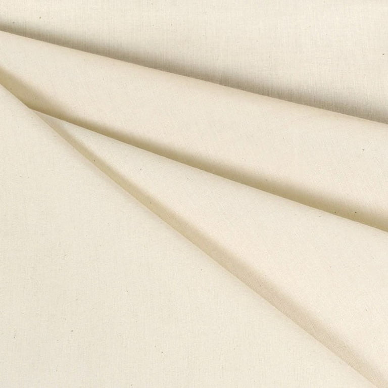 Muslin Fabric Natural 100% Cotton Fabric, 60 Inches Wide, Sold By The Yard