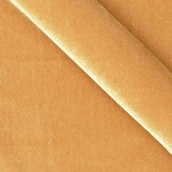 DECORATIVE SILK INC. Polyester Stretch Velvet Fabric 60" inches Wide By the Yard( CAMEL )