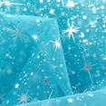 thumbnail image 1 of DECORATIVE SILK INC. Star Bursts Sheer Organza 58/60 Inch Wide Fabric by the Yard (TURQUOISE), 1 of 2
