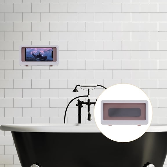 DECORNIJIA 1 Pc Plastic Shower Shelves For Cellphones With 19X7.8X1Inch Dimensions