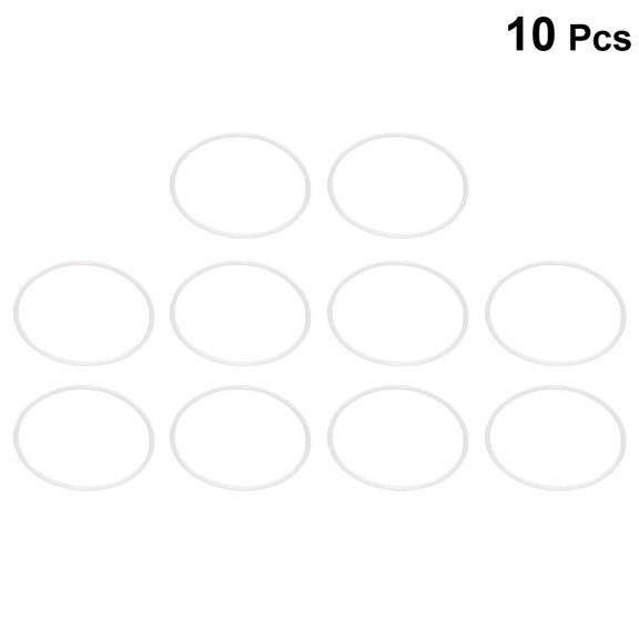 DECORNIJIA 10Pcs DIY Dreamcatcher Circle White Plastic Rings for Wrapping with Yarn Or Ribbon