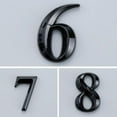 thumbnail image 1 of DECORNIJIA 10Pcs Modern Design Rectangular House Number for Outside ABS Resin Address Identification 1.97x1.38x0.24in, 1 of 8