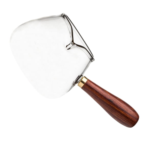 DECORNIJIA glass cup with handle Tea Dispenser Wooden Handle Tea Pouring Tea Lovers Tea Room 1Pcs