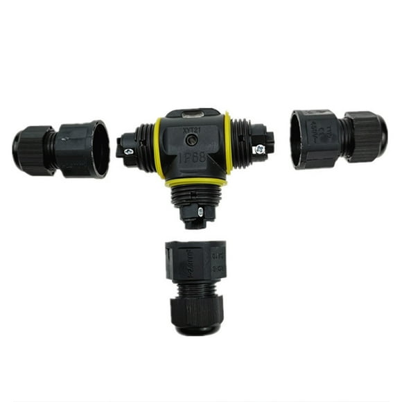 DECORNIJIA 1Pack Waterproof Electrical Cable Connector Silicone Rubber For Outdoor Socket And Cable 3.9x2.6x0.9In