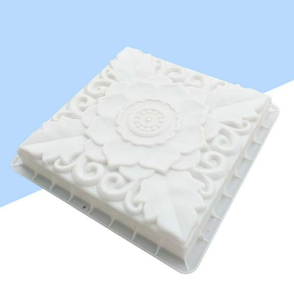 DECORNIJIA 1Pcs White Plastic Reusable Path Mould for Outdoor Garden Tools 40x40x3in