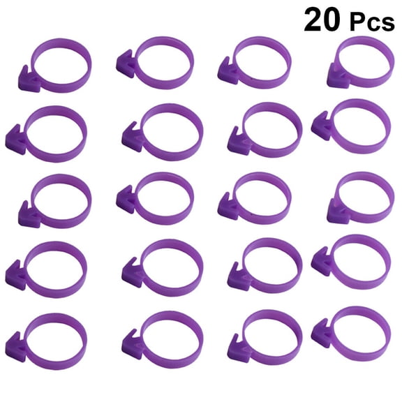 DECORNIJIA Food Storage Bag Sealing Clip Silicone Prevent Icing Leaking Home Bakers Baking 20Pcs