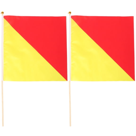 DECORNIJIA 2Pcs Signal Flag for Flag Signaling in Community Events 13.8x13.8in