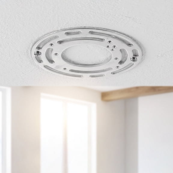 DECORNIJIA 4pcs Ceiling Light Mounting Bracket Metal round Wall Hanging Support