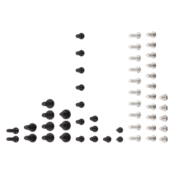 DECORNIJIA 50Pcs Handheld Console Screw Kit for Loose Housing Screw Repair, Assorted Alloy, Rust Resistant