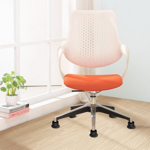 DECORNIJIA 5pcs Heavy Duty Wheel Stops Casters Black PU For Office Use