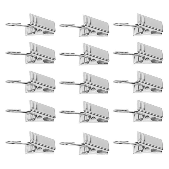 DECORNIJIA 60pcs Iron Household Clamps for Holding String Lights and Decorations