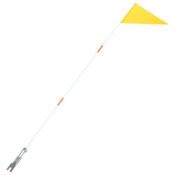 DECORNIJIA Bike Flags for Safety 1 Set Triangular Metal for All Ages