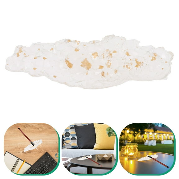 DECORNIJIA Paint Brush Holders Crystal Pen Rest Transparent Pen Holder Photography Props 1Pack