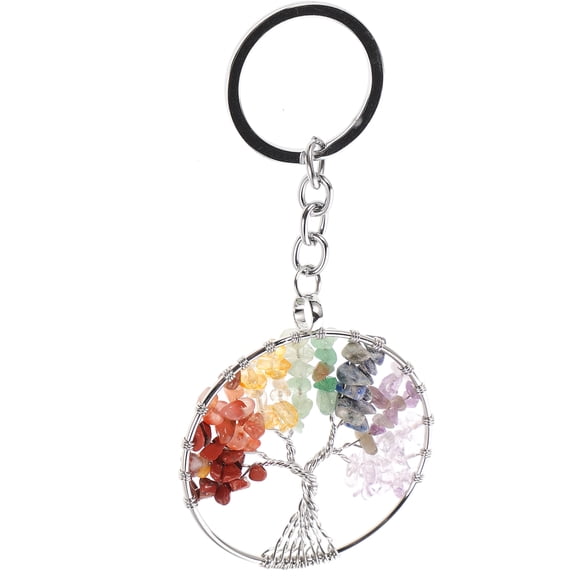 DECORNIJIA pendant keyrings Keychain Natural Stone 1Set Decorative Use Bag Decoration