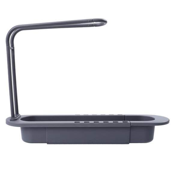 DECORNIJIA Kitchen Storage Rack Grey PP Sink Storage Rack Kitchen Organization 1Set