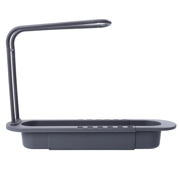 DECORNIJIA Kitchen Storage Rack Grey PP Sink Storage Rack Kitchen Organization 1Set