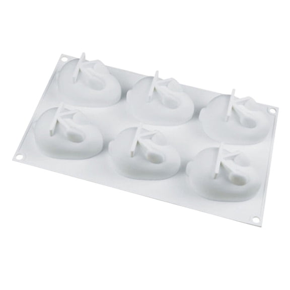 DECORNIJIA Rabbit Mold for Baking White Silicone 1Pcs Cake Making Tool