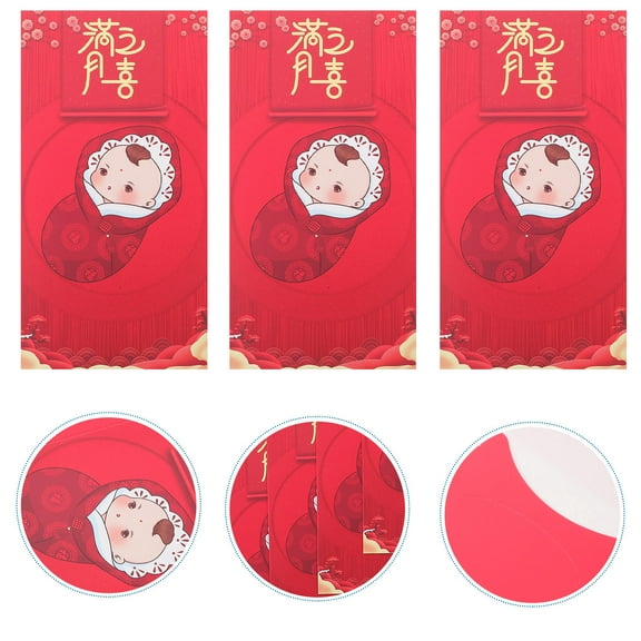 DECORNIJIA Chinese Lucky Money Envelopes Red 30 Pcs