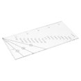 thumbnail image 1 of DECORNIJIA Seam Allowance Ruler Transparent Plastic 1Pcs 5.5X2.5In, 1 of 8