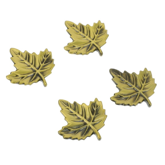 DECORNIJIA Vintage Drawer Knobs with Unique Maple Leaf Design for Pieces Zinc Alloy