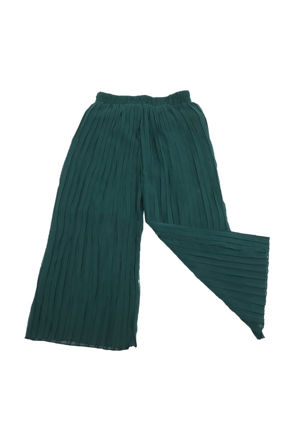 Women High Waisted Wide Leg Pants Durable Breathable Chiffon 1Pcs