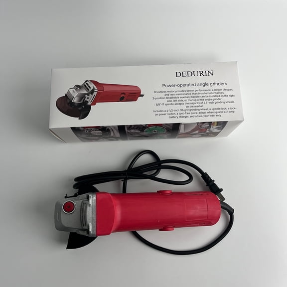 DEDURIN Power-operated angle grinders,Variable-Speed Angle Grinder with Paddle Switch, Black