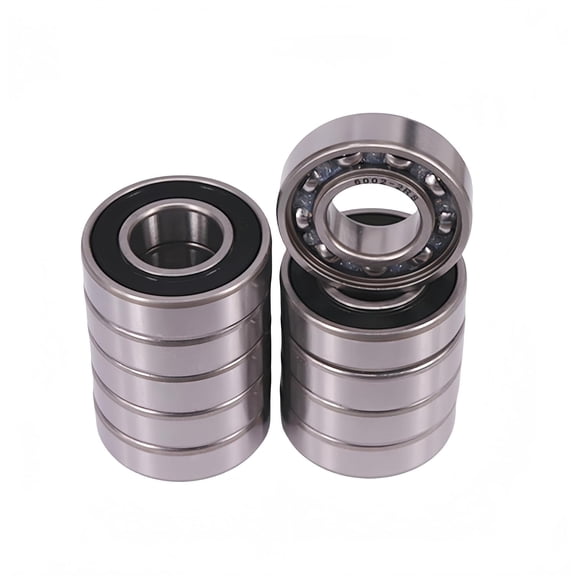DEEG 10 PCS 6002-2RS Double Rubber Seal Bearings 15x32x9mm Stable Performance and Cost Effective, Deep Groove Ball Bearings