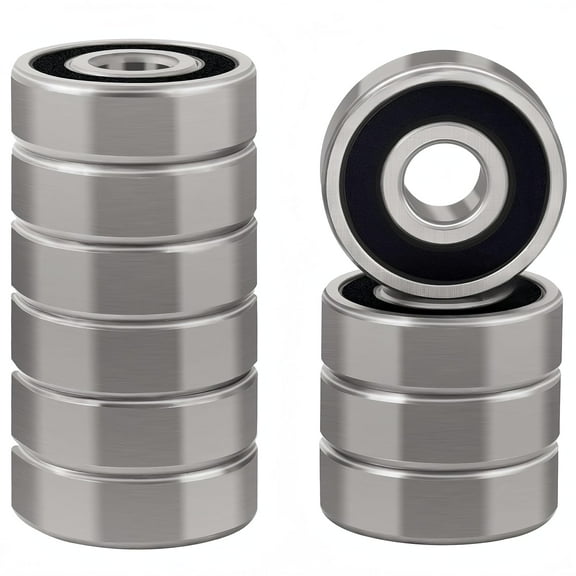 DEEG 10 PCS S6300RS Bearing 10x35x11mm 440C Stainless Steel S6300-2RS Stainless Steel Ball Bearings ABEC-3 Rubber Sealed Bearing…