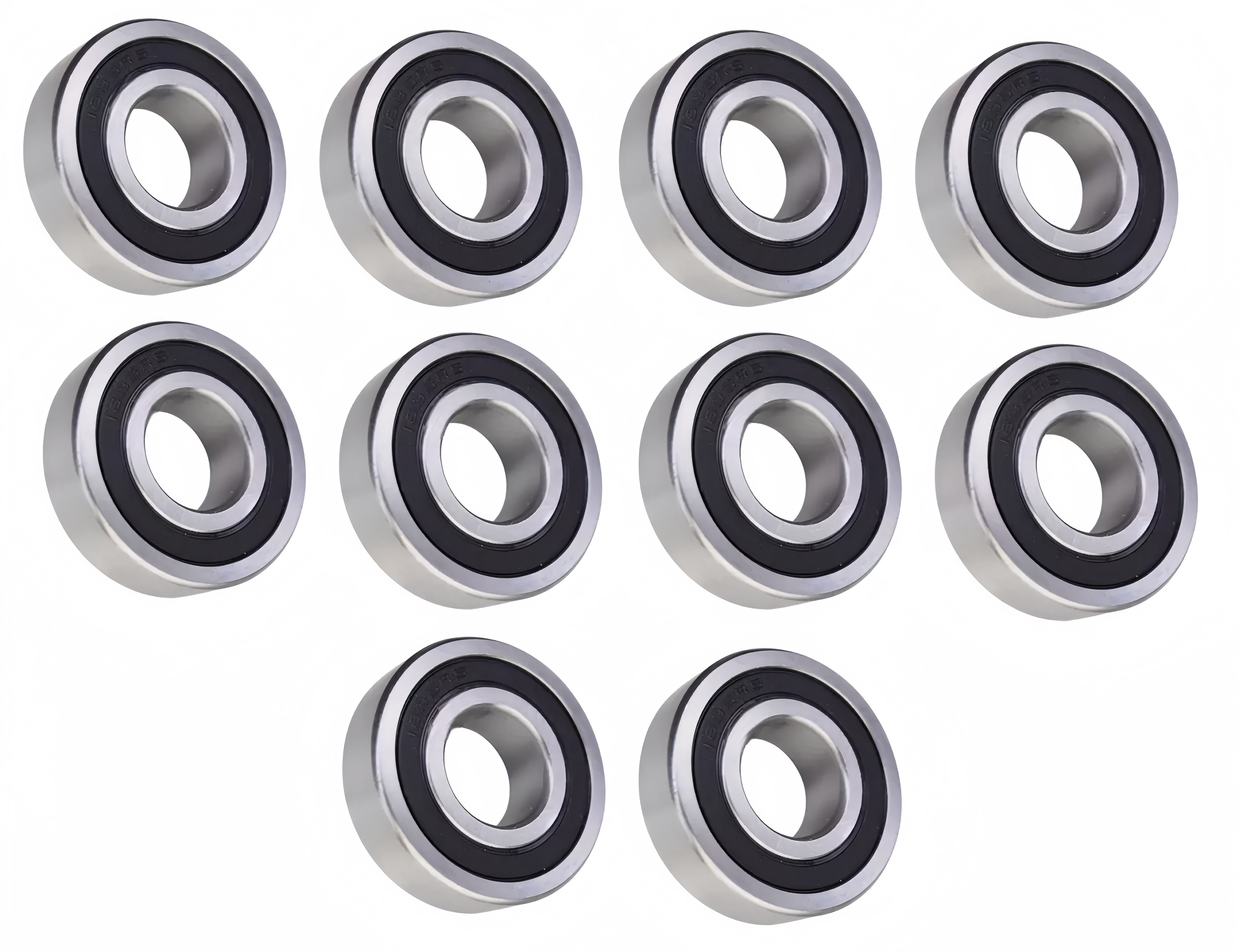 DEEG 10 Pack 1635-2RS Bearings 3/4"x1-3/4"x1/2", Double Rubber Seals and Pre-Lubricated, Deep Groove Ball Bearing.r12-x35-2rs schuster bearing