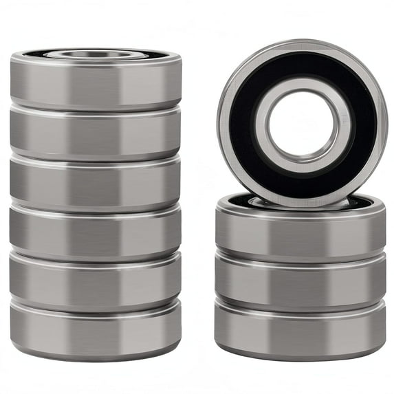 DEEG 10 Pcs 6303-2RS Double Rubber Seal Bearings 17x47x14mm, Replacement for Kymco 96140-63030-10Deep Groove Ball Bearings.