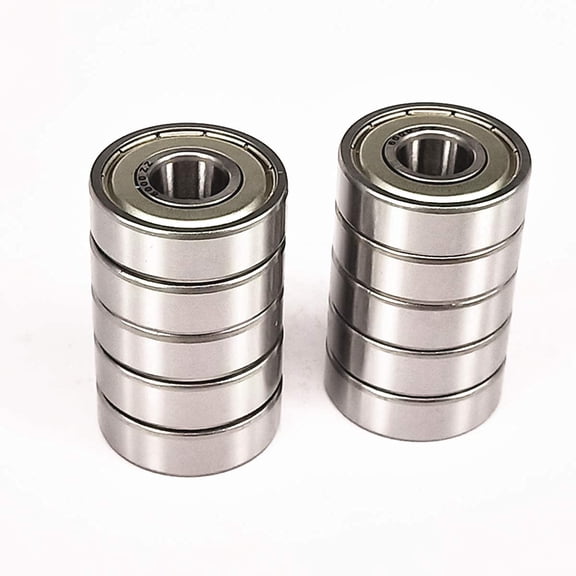 DEEG (10pcs) 6000 ZZ Bearing 10X26X8mm Double Seal bandsaw Guide Bearings