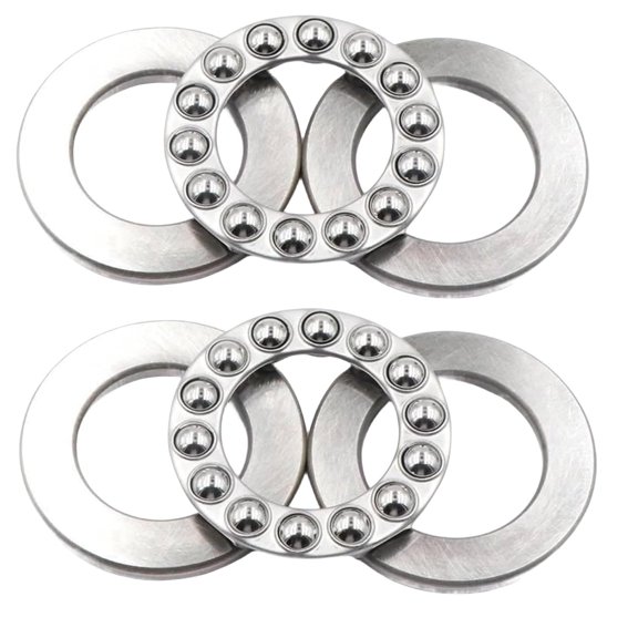 DEEG 2 PCS 51124 Thrust Ball Bearing 120mmx155mmx25mm Grooved Race Thrust Bearing with Washer