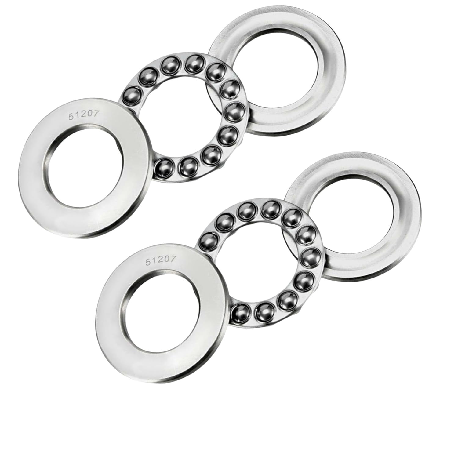 DEEG 2 PCS 51207 Thrust Ball Bearings 35X62X18MM Steel Single Row Rollings Ball Bearings for Oven Turntable Jack Pump Automobiles Machine Tools…