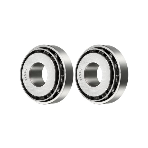 DEEG 2 PCS Wheel Bearings SET61-11590/11520 - ID 0.6250" x OD 1.6875",Tapered Roller Bearings Cup and Cone Set Harley Davidson 47521-74 Swing Arm Bearing